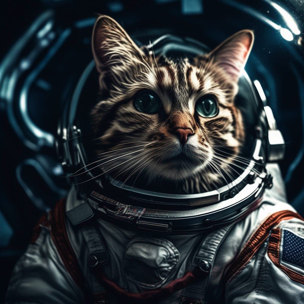 Astronaut cat  by @Sunny