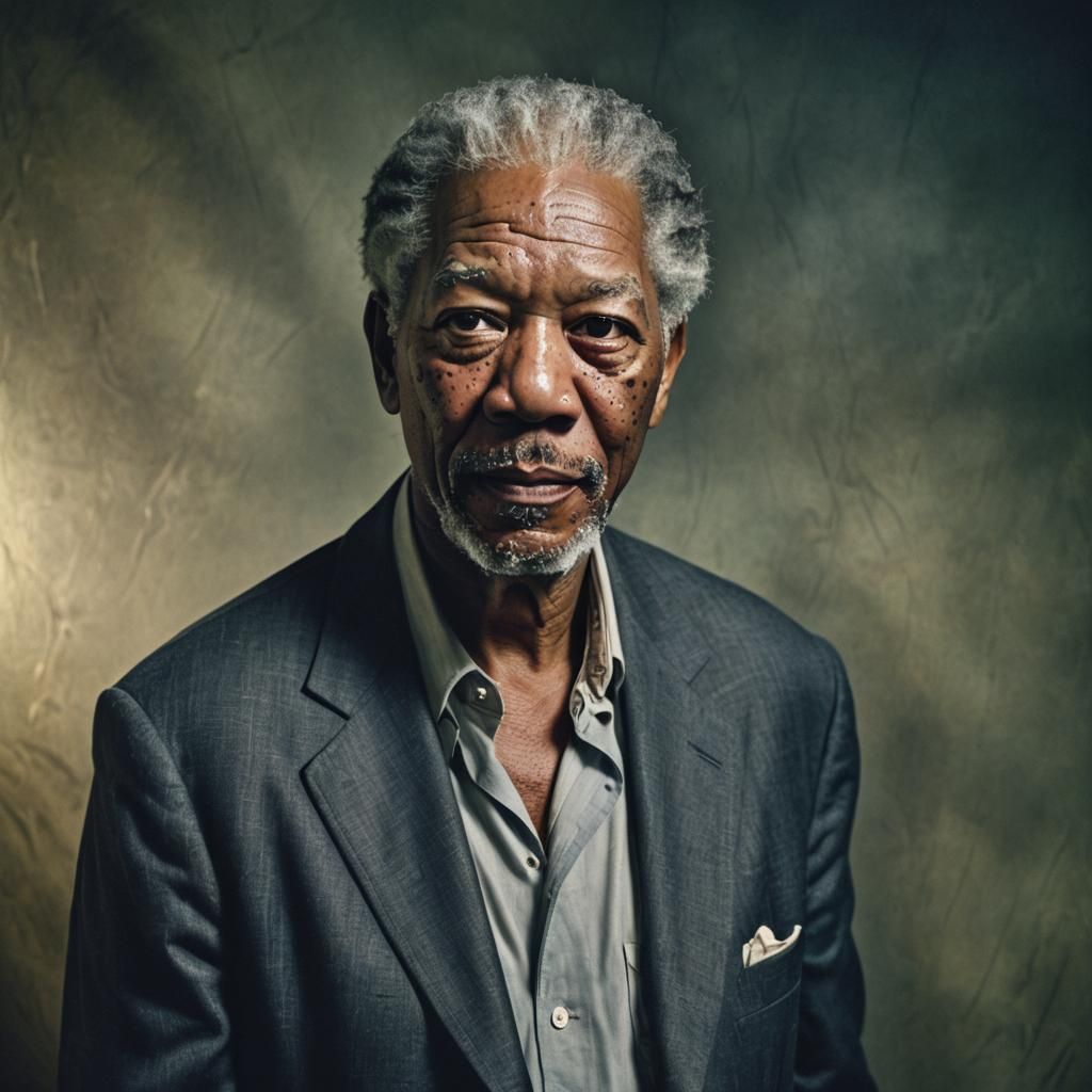 Morgan Freeman, portrait,