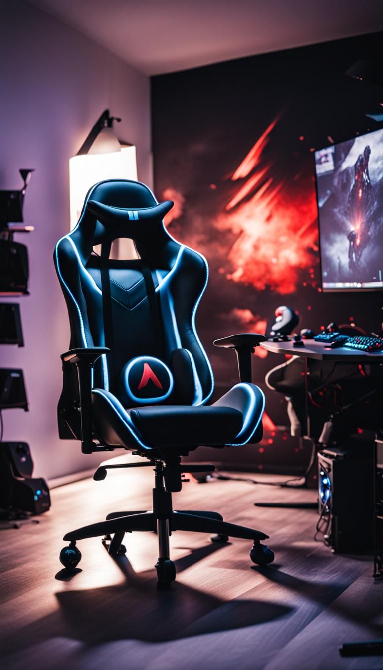  a gaming chair in a gaming room