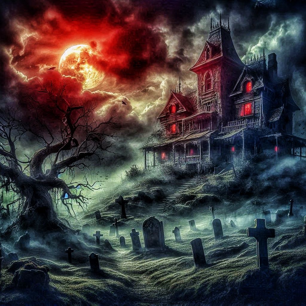 Haunted house on a hill