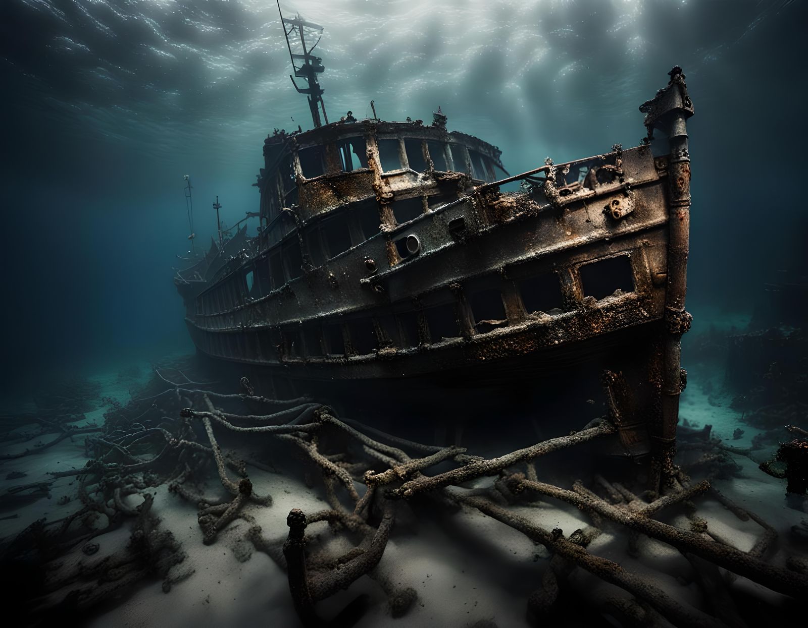 Underwater shipwreck