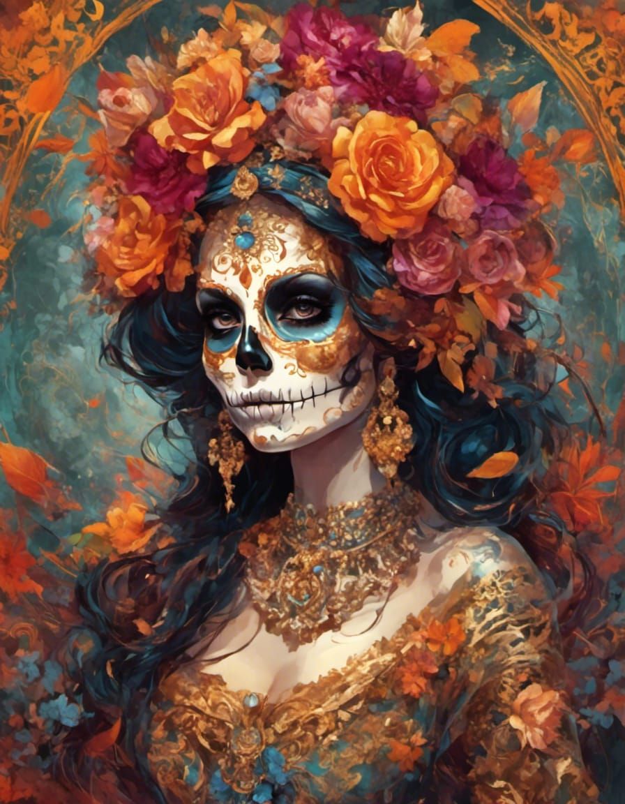La Catrina: Day of the Dead Icon