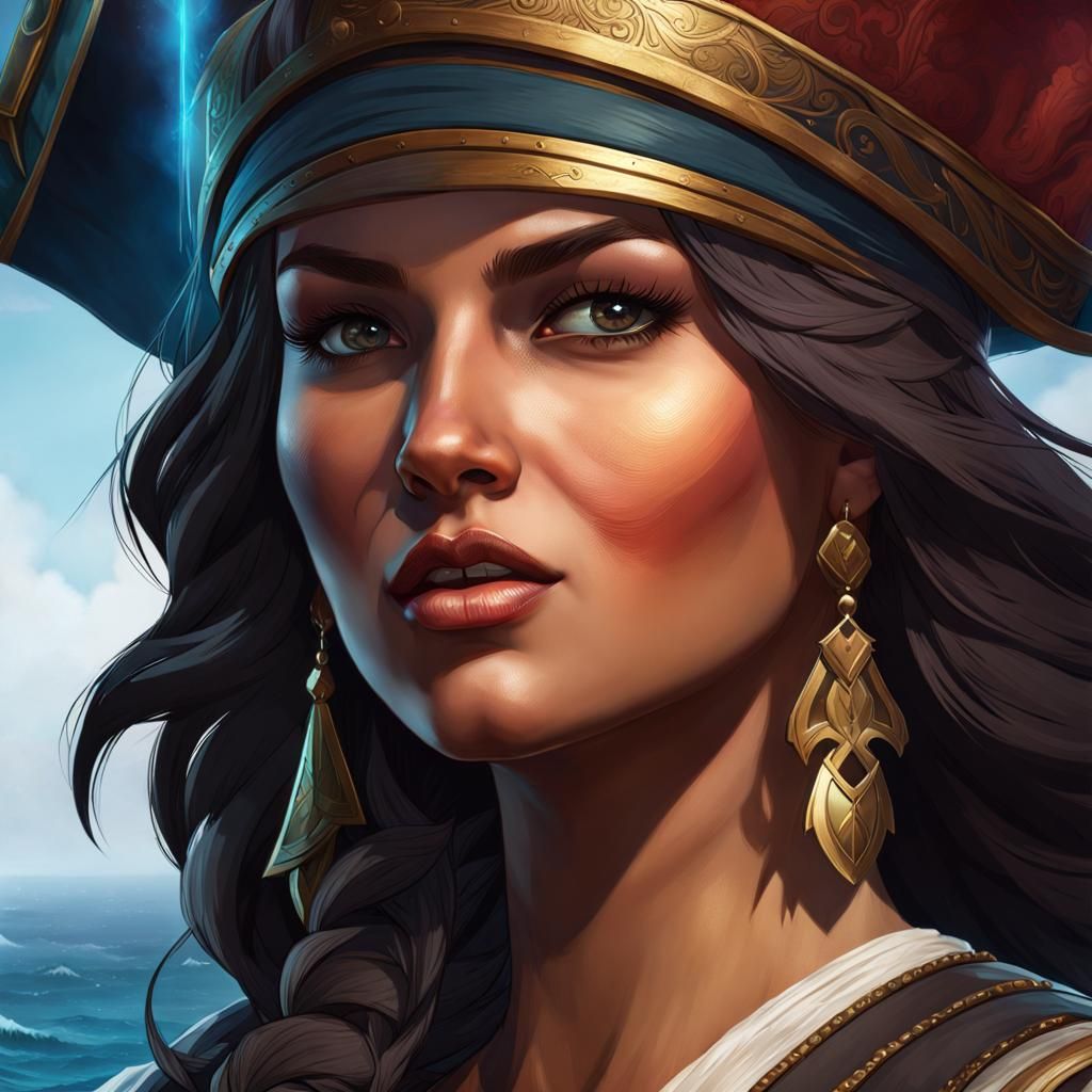 Female Pirate - Ai Generated Artwork - Nightcafe Creator