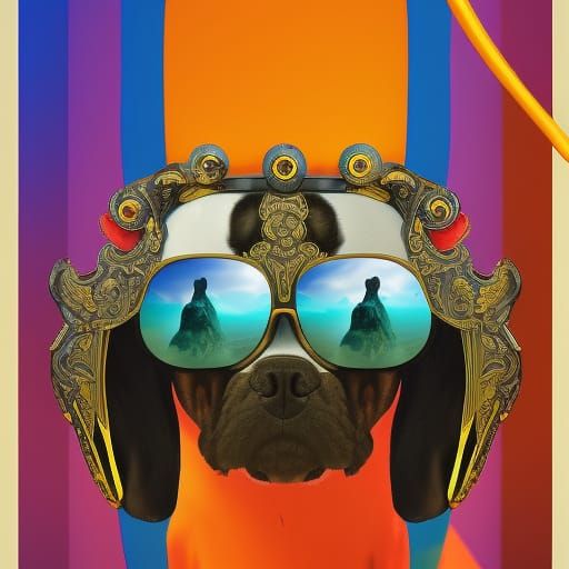 sunglass 
dog