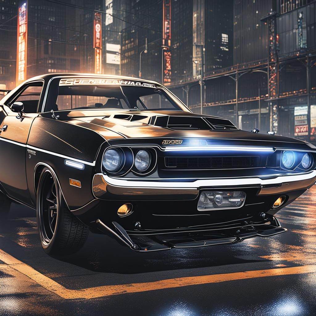 69 dodge challenger Daytona black supercharged