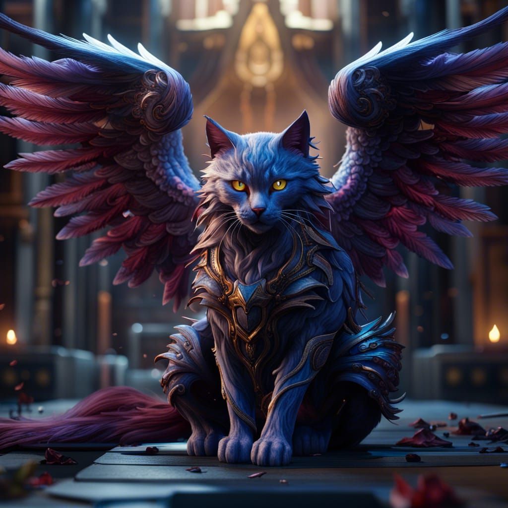 Angel cat  by @undefined