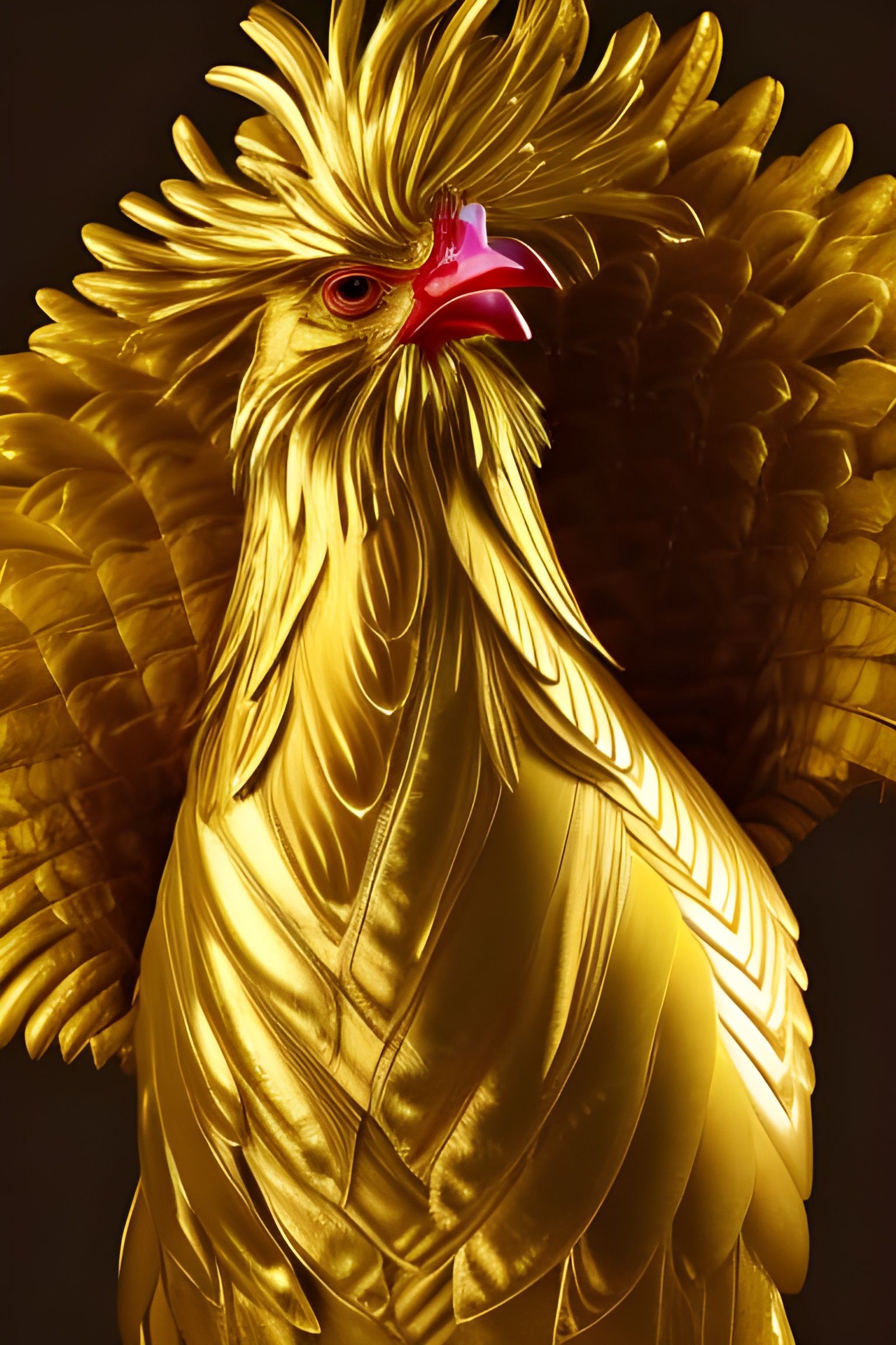 Chicken with golden eggs.. No eggs.  by @Alexia