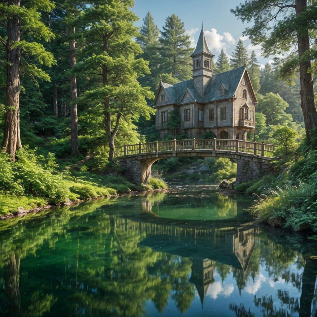 Serene forest reflections  by @ArwenEvenstar