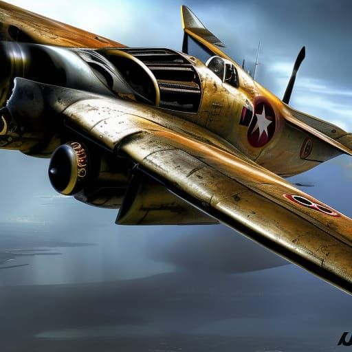 War Plane - Ai Generated Artwork - Nightcafe Creator