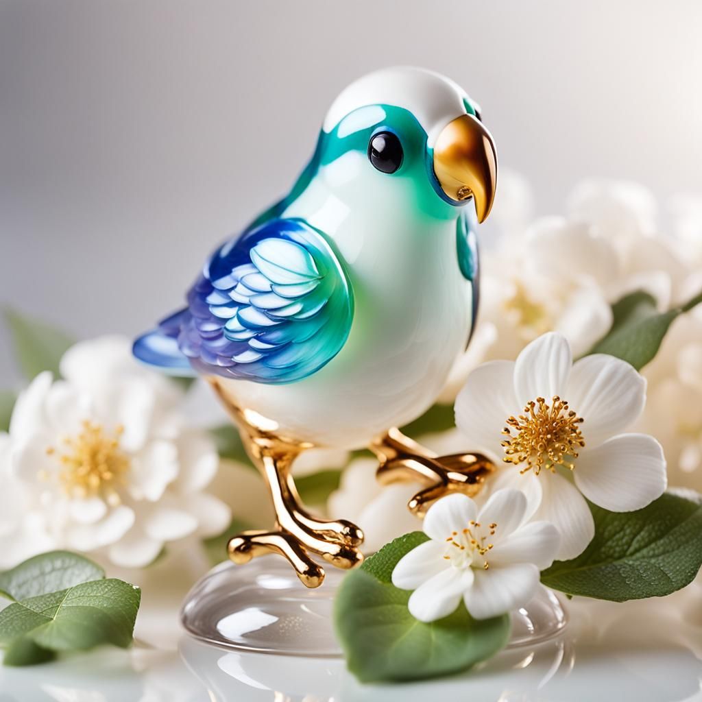 today's challenge: Enameled Glass Figurines  by @Neler