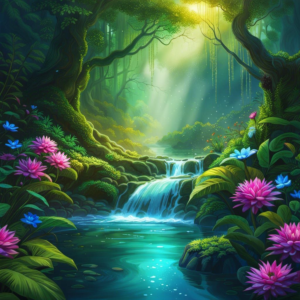 Pristine Waters AI Generated Artwork NightCafe Creator