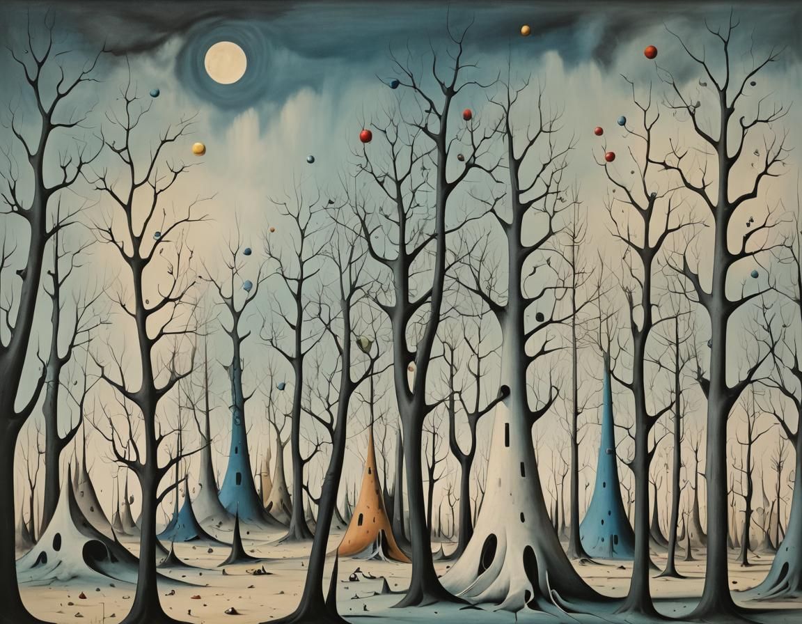 "Tutti frutti. Dance. Flowers. Panoramic view. hazy tangerine eclipse. Silk painting. Silver outlines. Silver speckles. Watercolor ink splas...