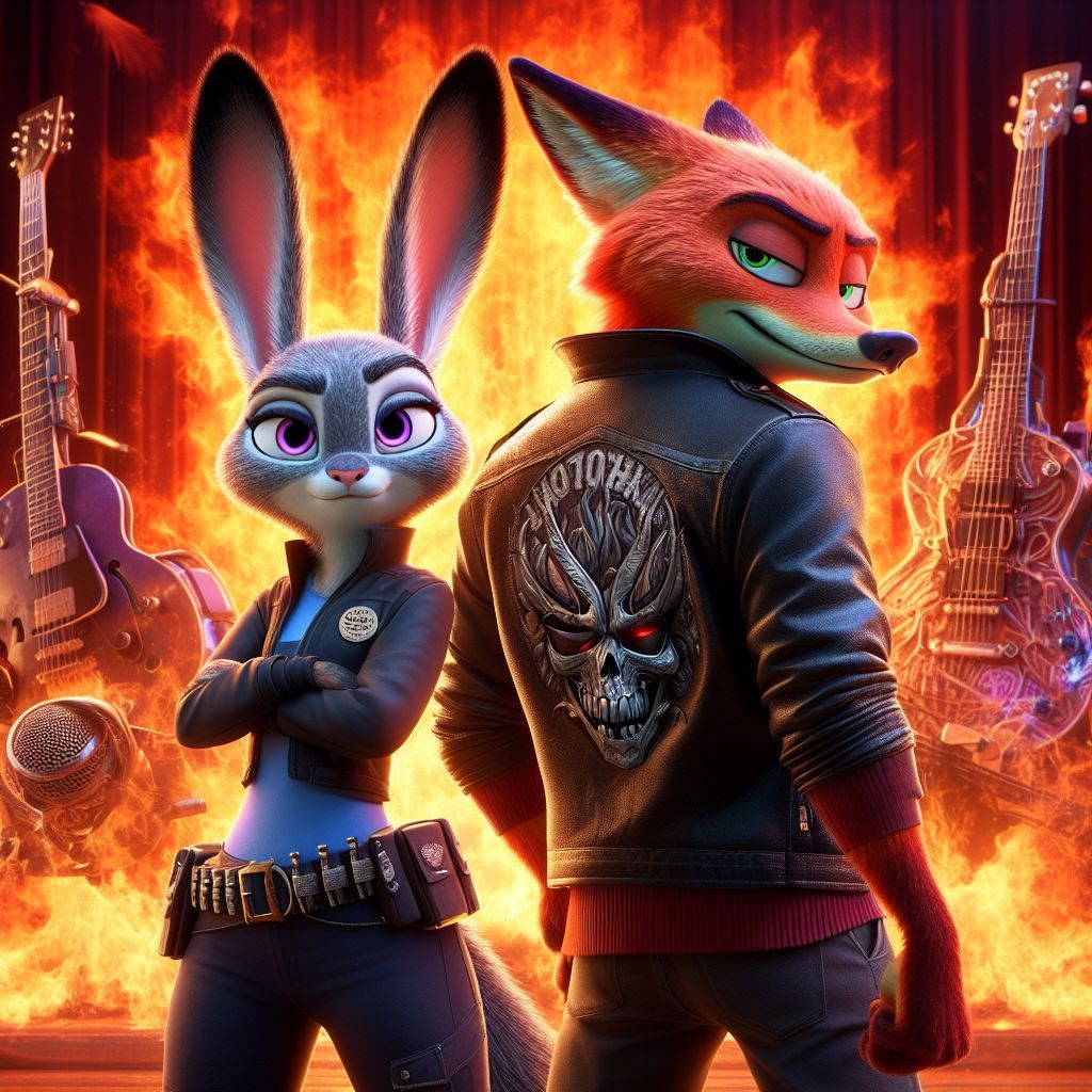 judy hopps and Nick Wilde - AI Generated Artwork - NightCafe Creator