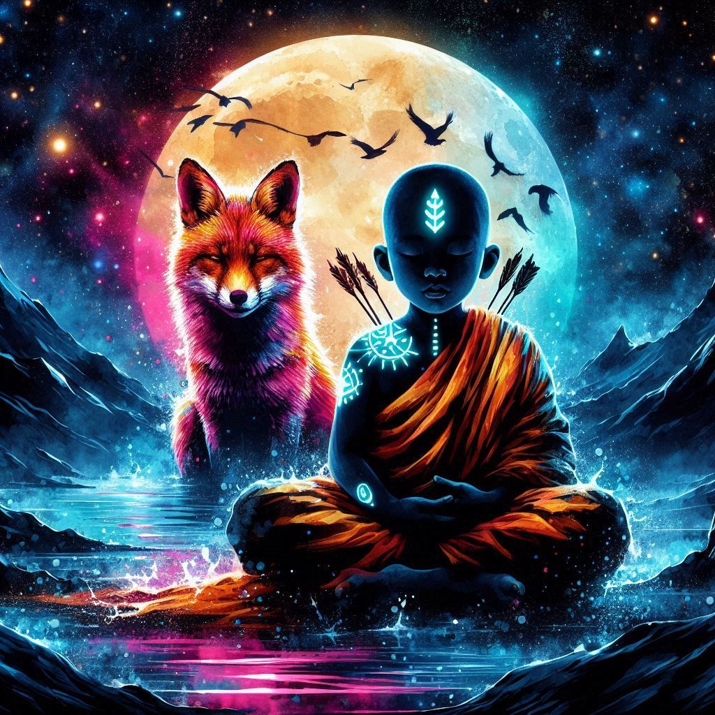 "Under the moon’s gentle gaze, serenity awakens within