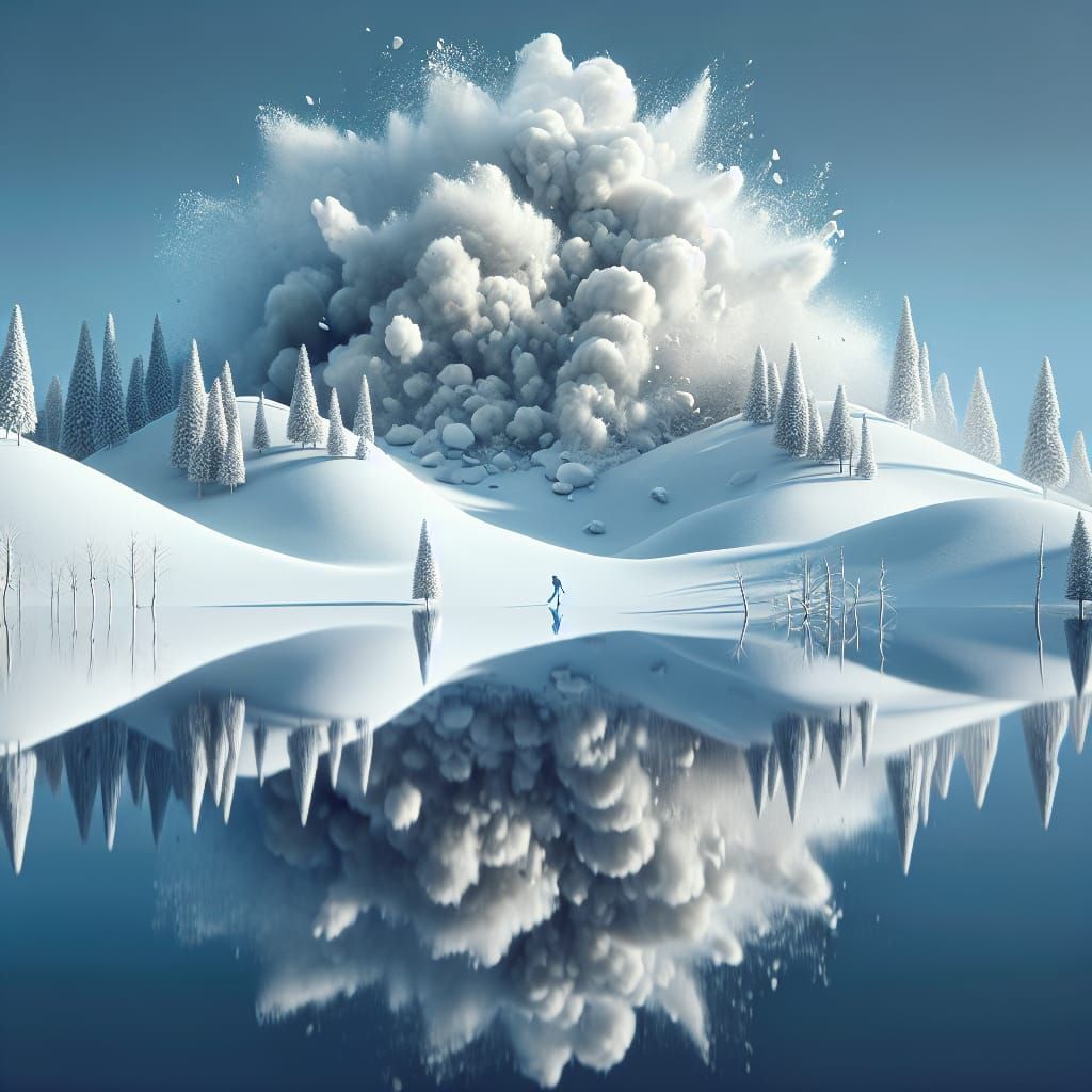 “And I saw my reflection in the snow-covered hills/ Till the landslide brought me down.”

