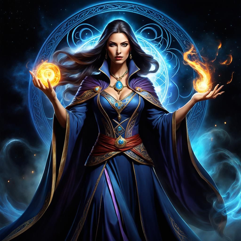 Spellbinding Sorceress - AI Generated Artwork - NightCafe Creator