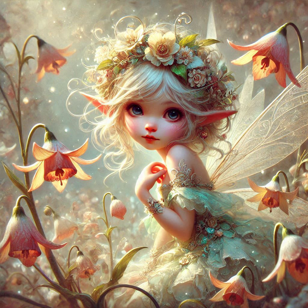 adorable fairy-tale fantasy creature portrait..