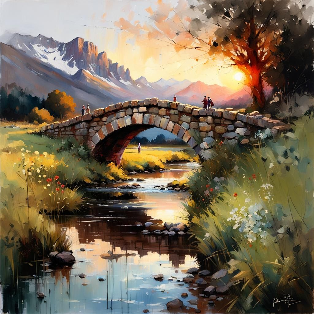 Stone bridge   by @Superbear