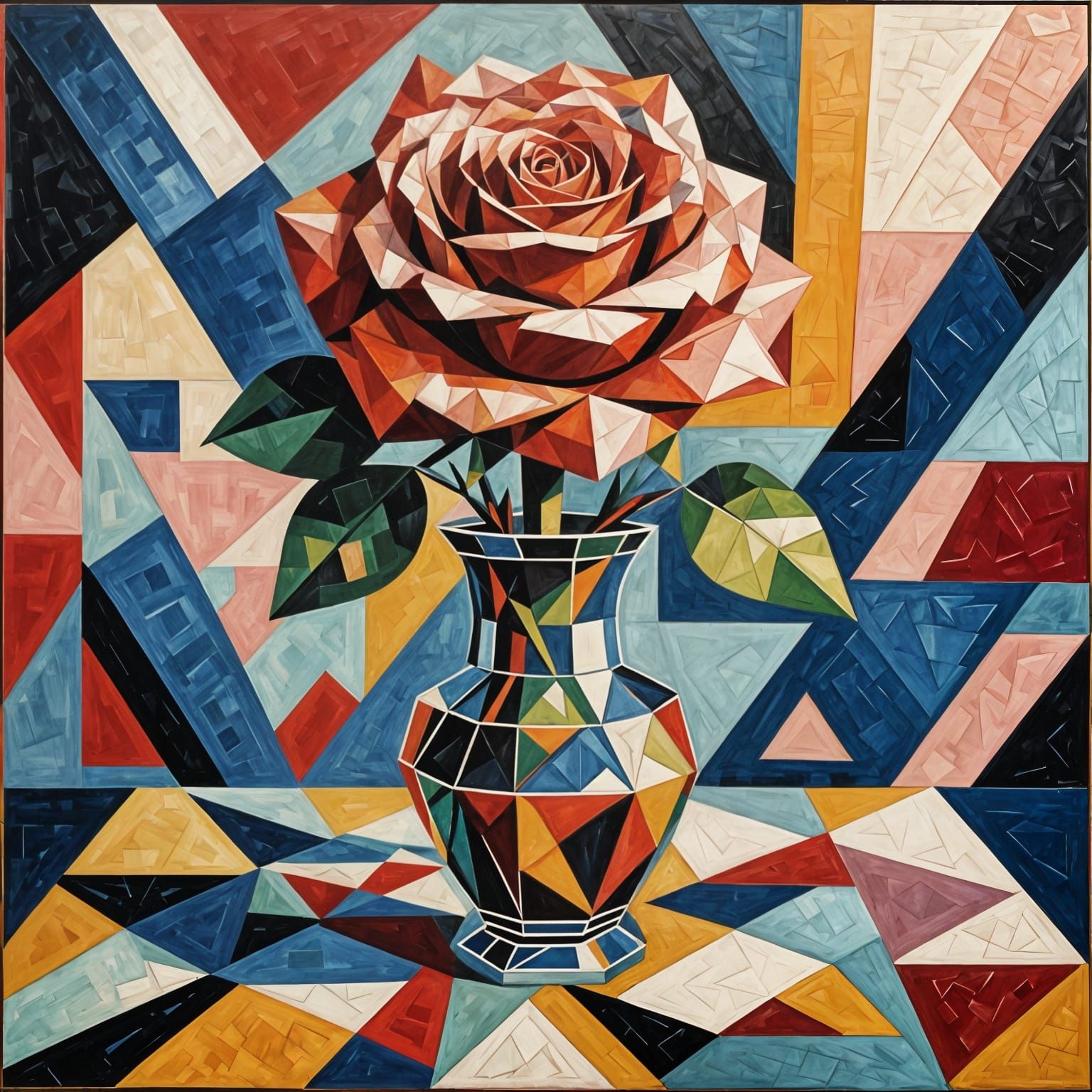 Cubist Rose  by @Dgdkota