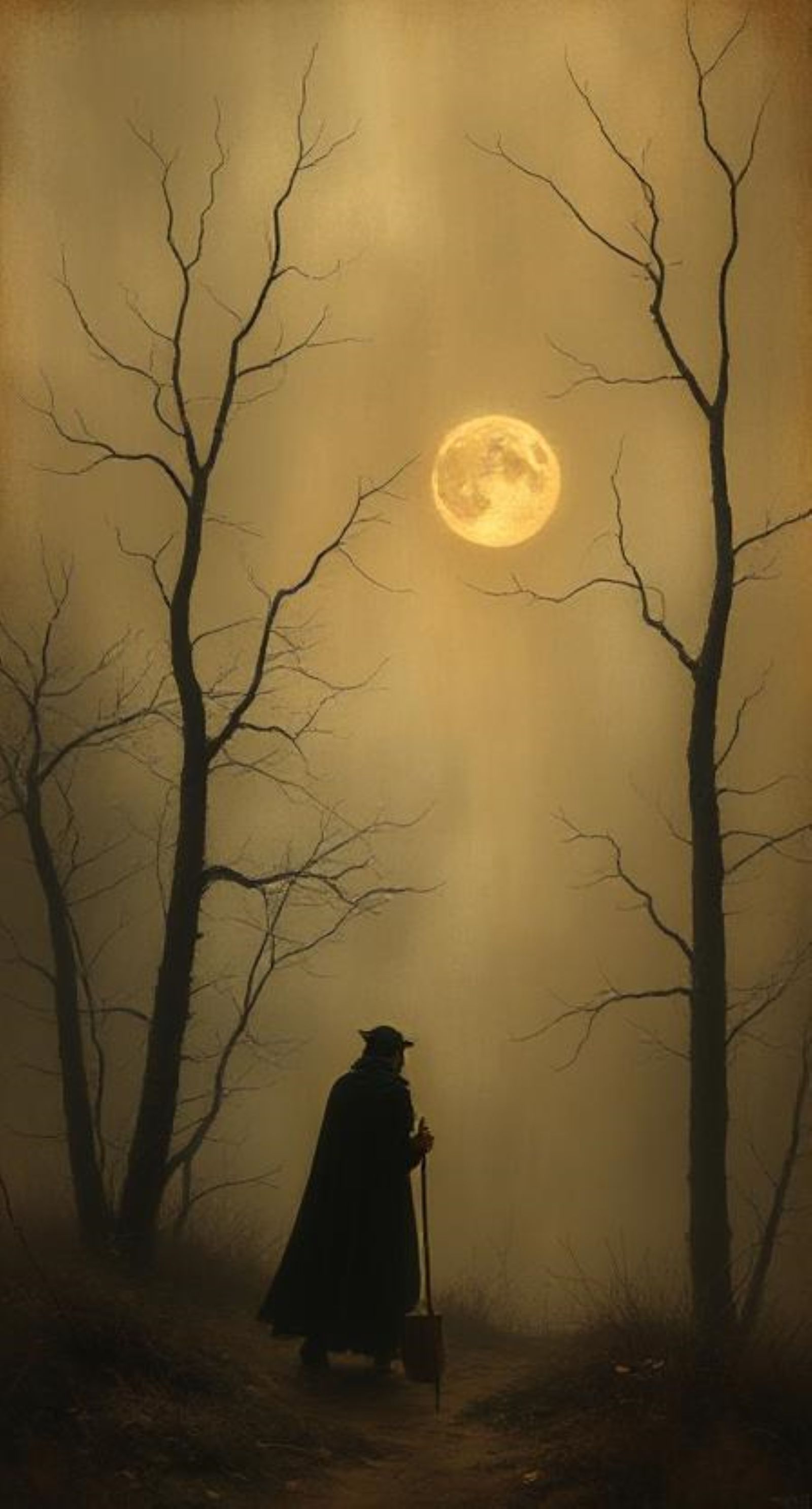 Howard Pyle + Vilhelm Hammershøi + Symbolist atmosphere