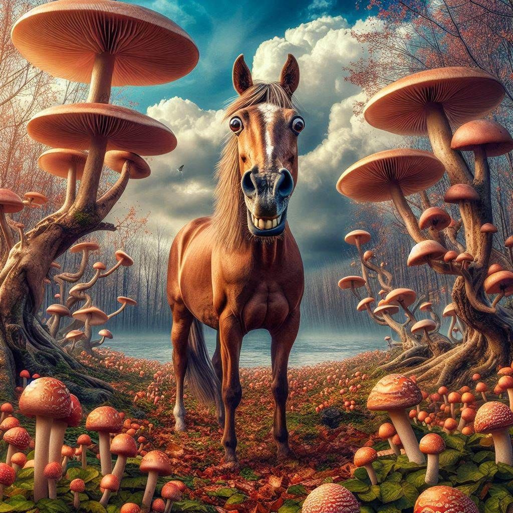 The Surreal Horse in it's Natural Habitat