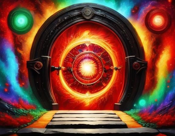 Magic Red Portal Door (new 1.5 Portals Lora)