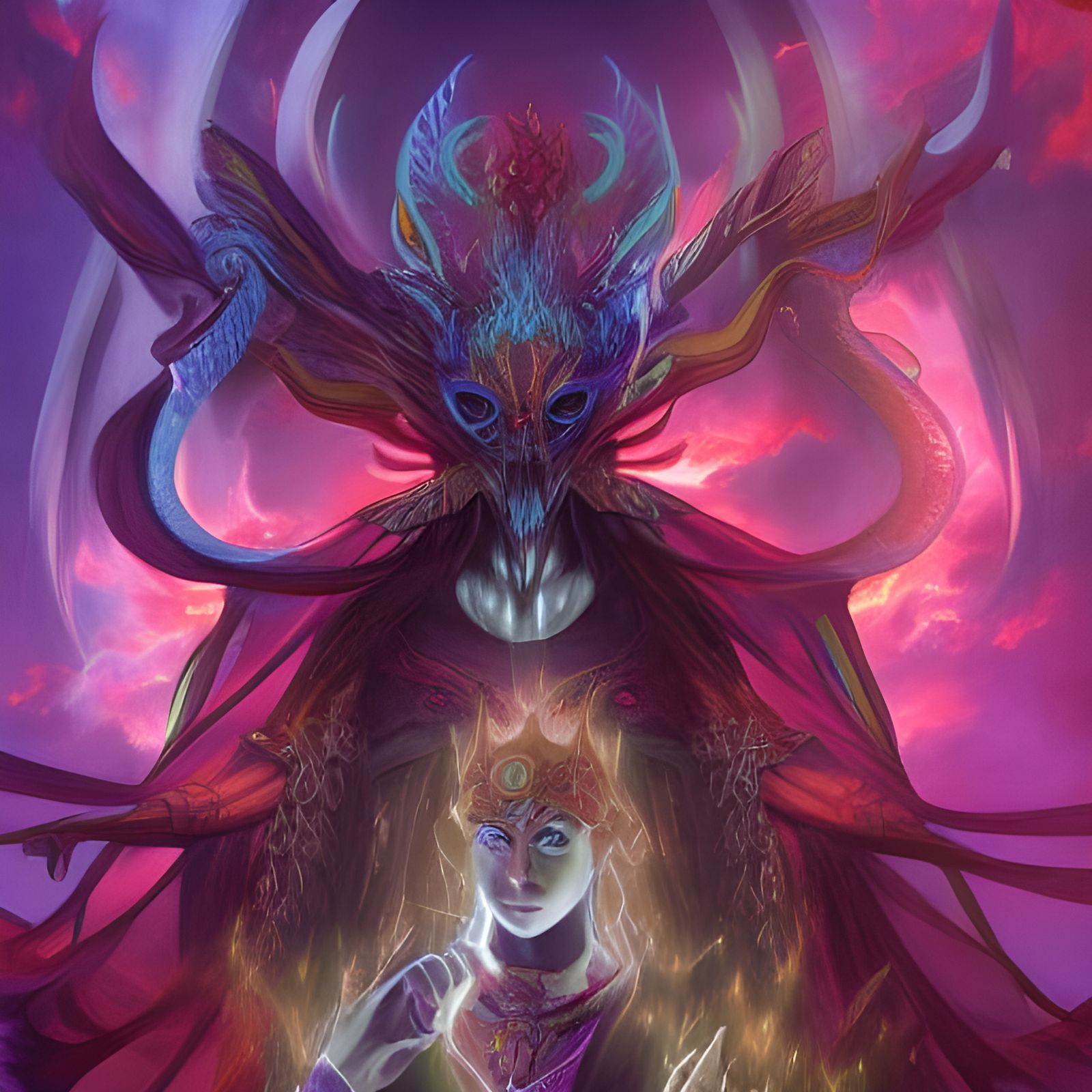 Magus summoning the demon Sabnock - AI Generated Artwork - NightCafe ...