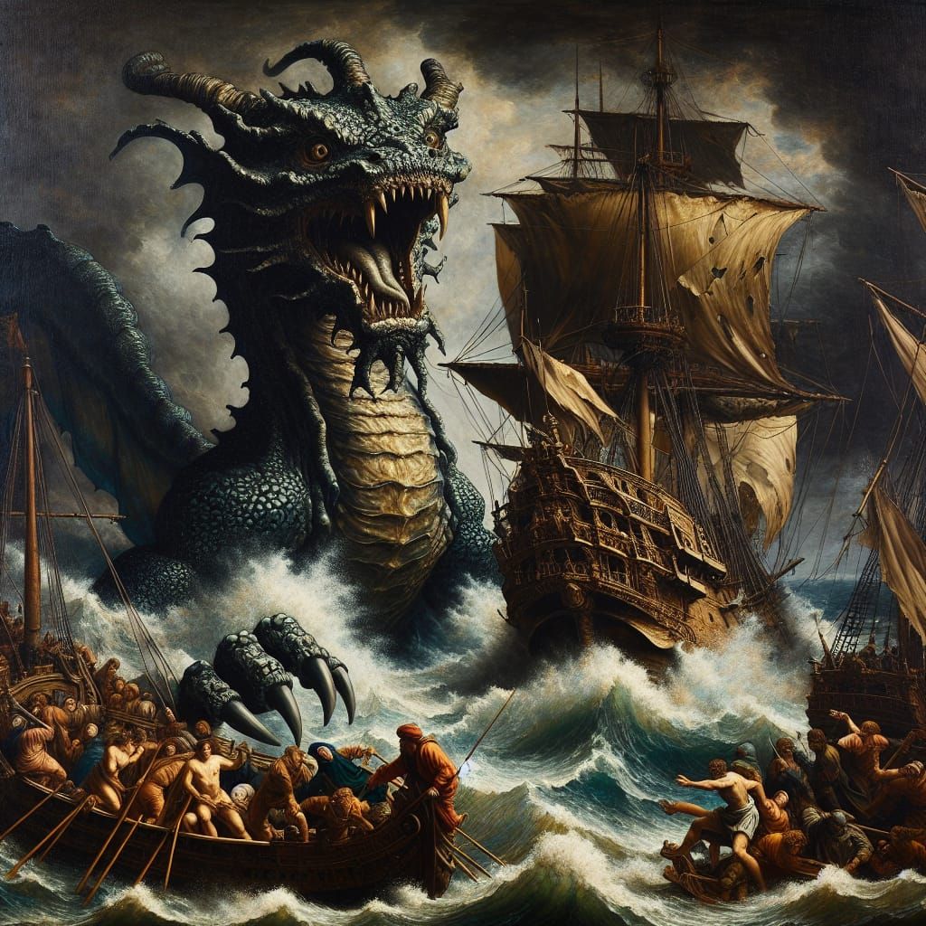 Battling the Sea Monster