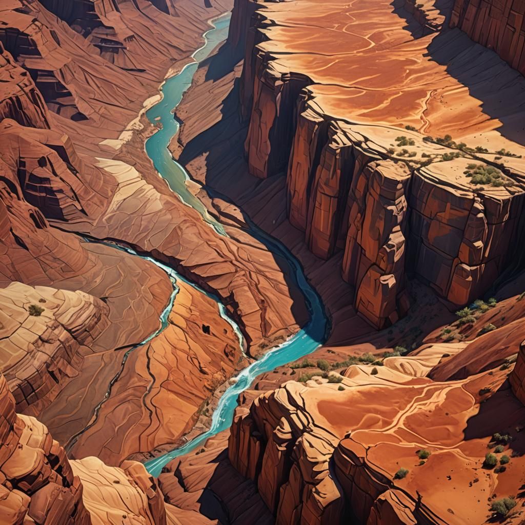 a majestic desert a canyon