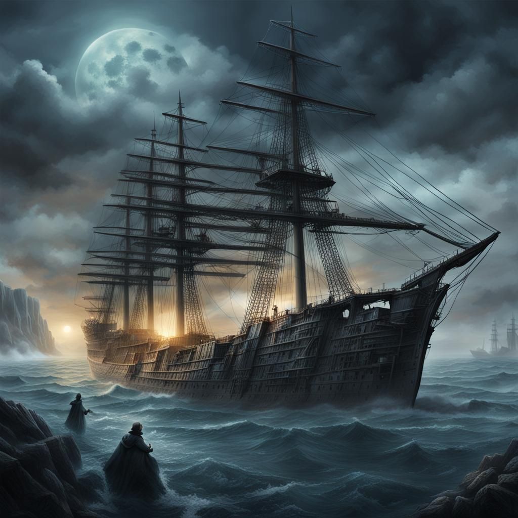 Ghost ship - AI Generated Artwork - NightCafe Creator