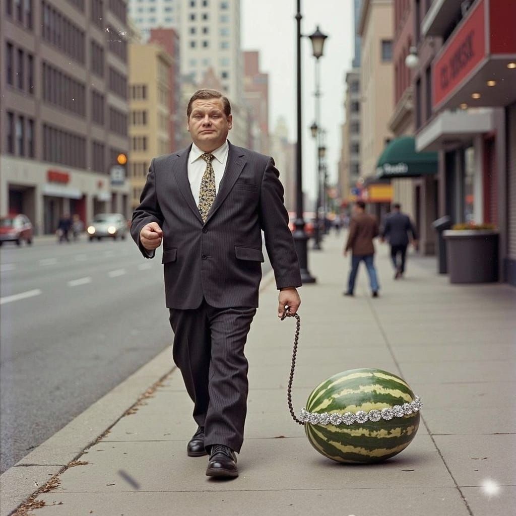 "Yeah...me and the melon got a good thing going."