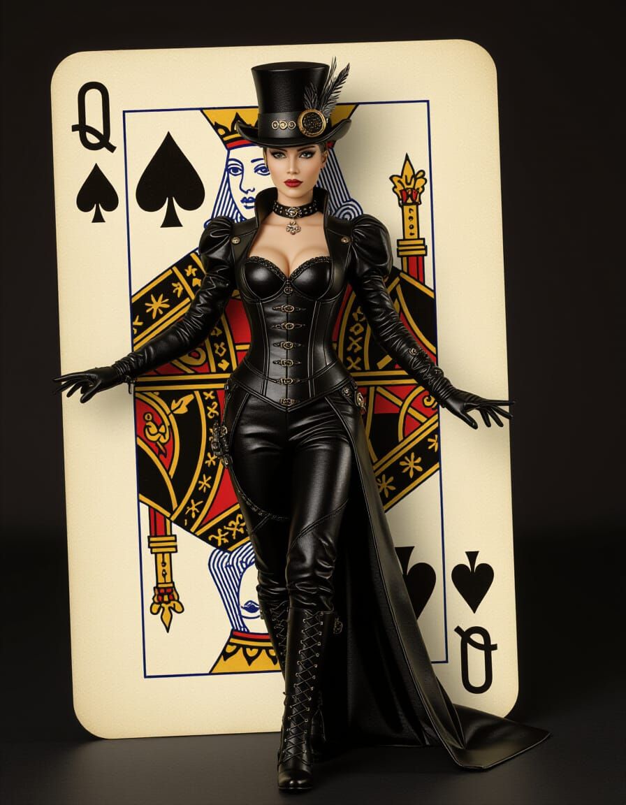 The steampunk queen of spades.