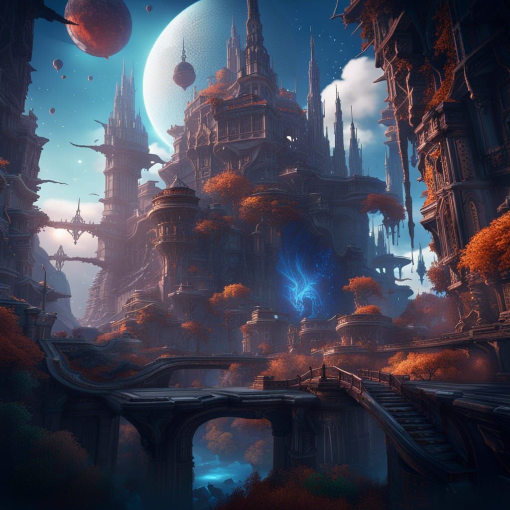 Digital Concept Worlds - AI Generated Artwork - NightCafe Creator