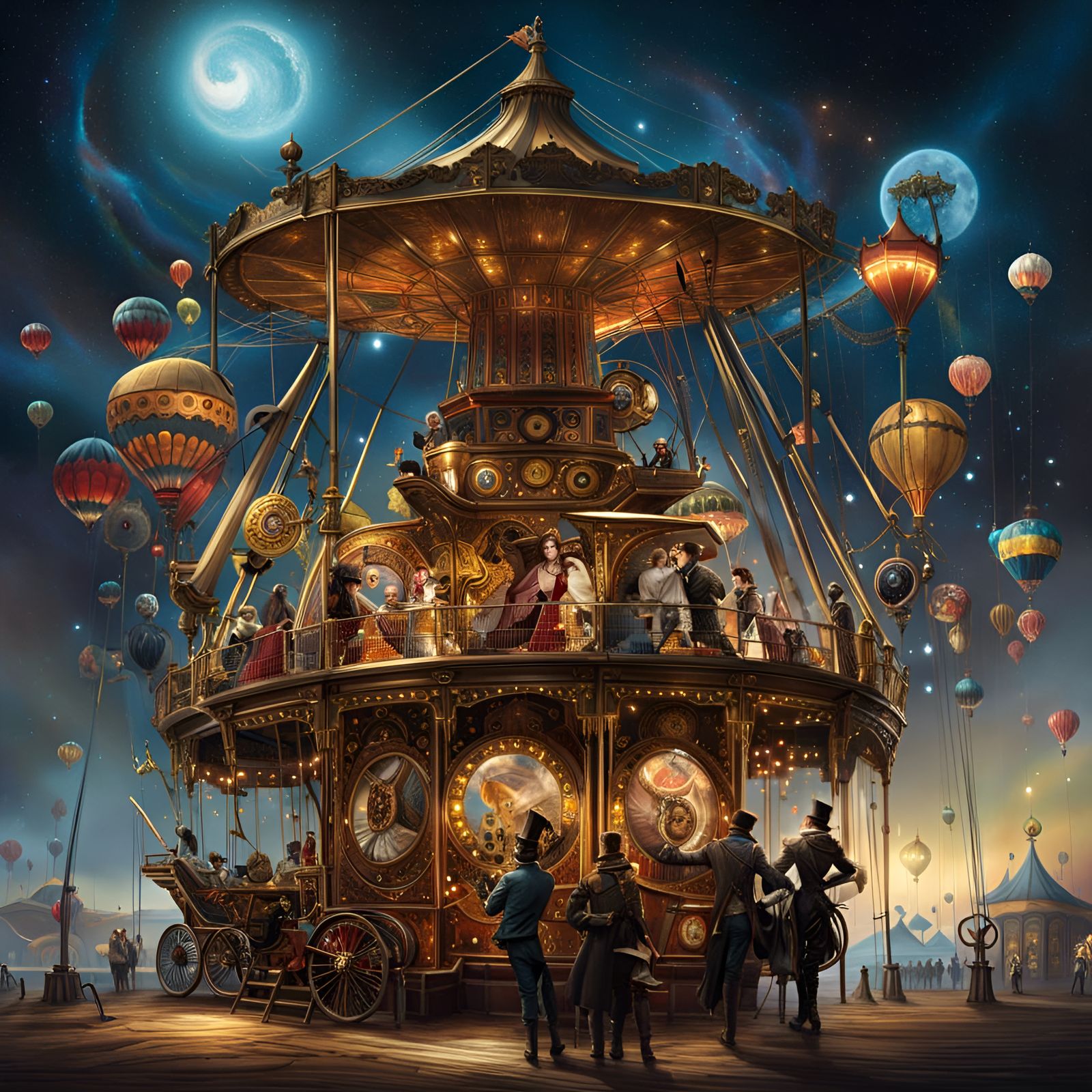 Steampunk Fairground  by @Nightshade Veil