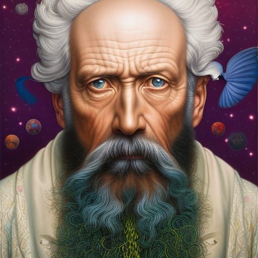 Ugly, wrinkles, Face portrait