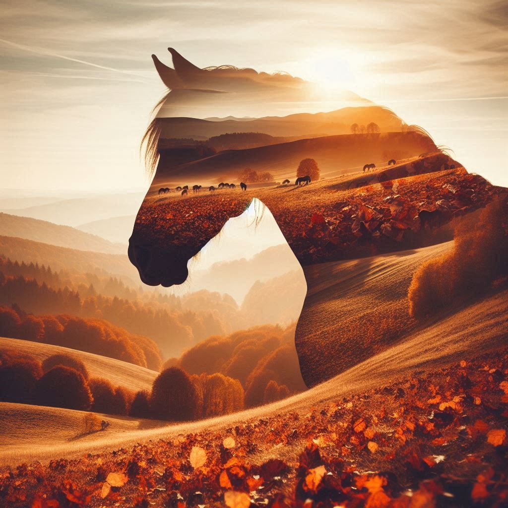 double exposure beautiful fantasy portrait landscape..