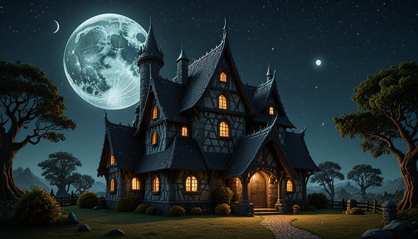 nighttime at the cottage