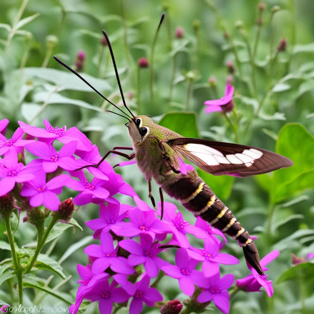 a wonderful hummingbird moth