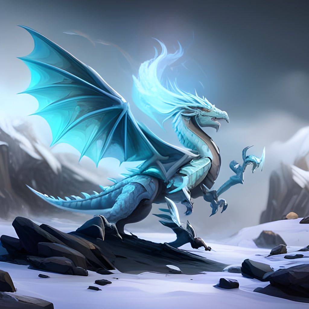 Celestial Frostfang - AI Generated Artwork - NightCafe Creator