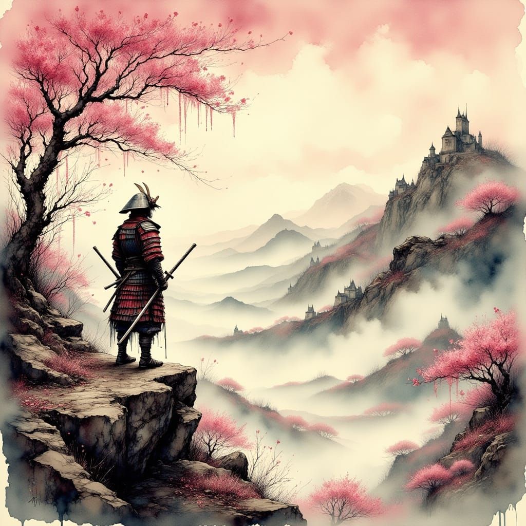 Lone Samurai Warrior  by @A Secret McDaniel