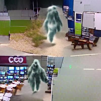 CCTV Footage of Ghost Sasquatch