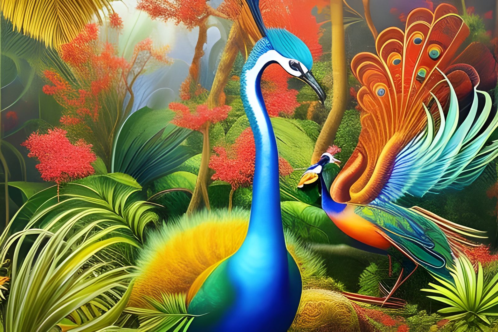Tropical Island birds