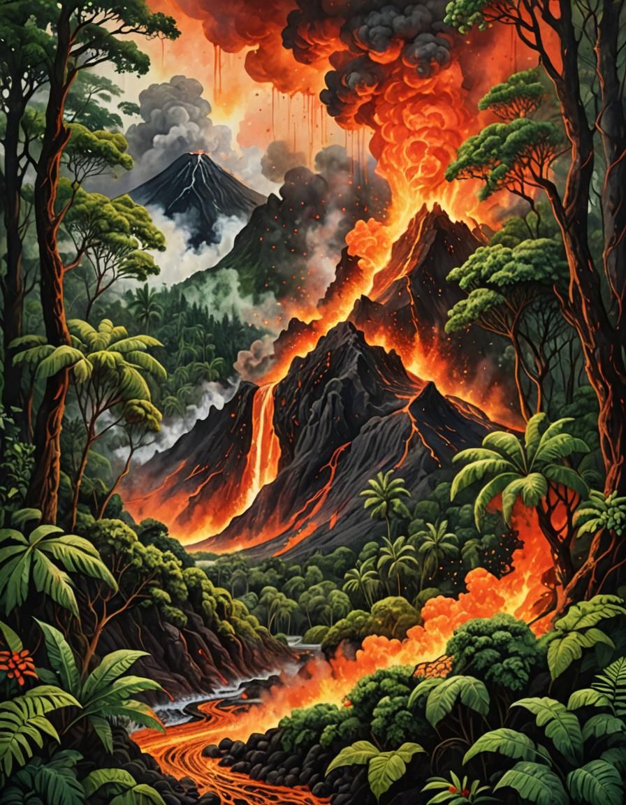 fire cutting beauty   by @fiercebearart