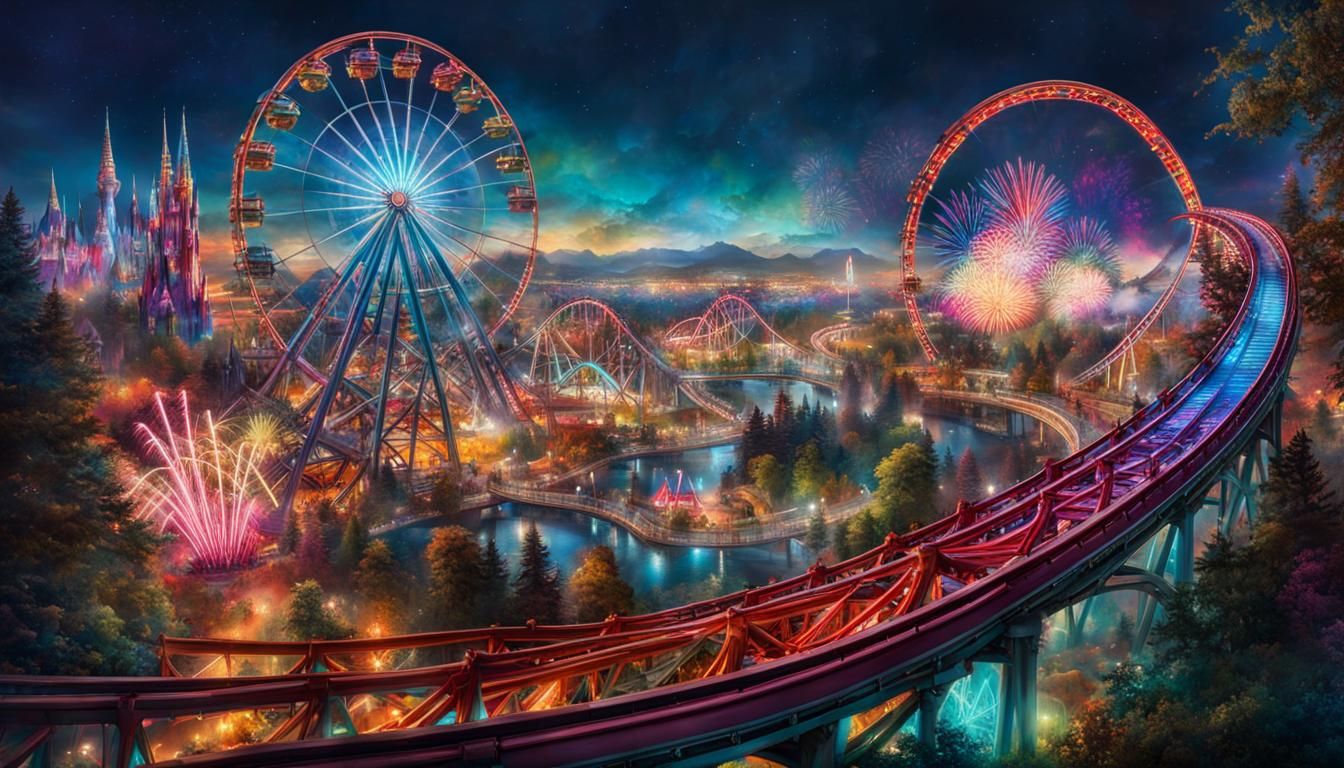 Theme Park wonderland:  where fantasy turn into reality  by @undefined