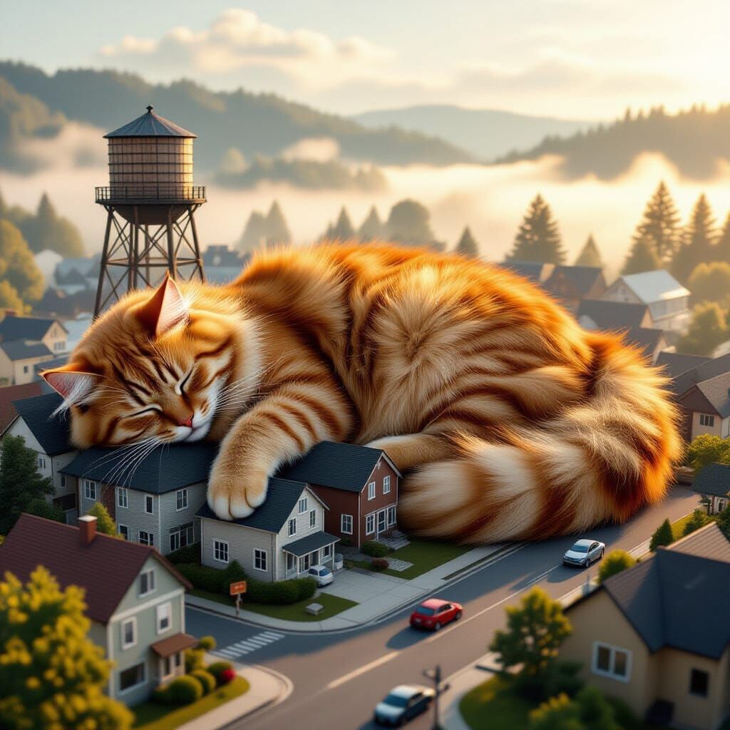 Giant cat (I’m NOT cleaning the litter box!)