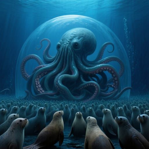 Cthulhu calling his selkies 