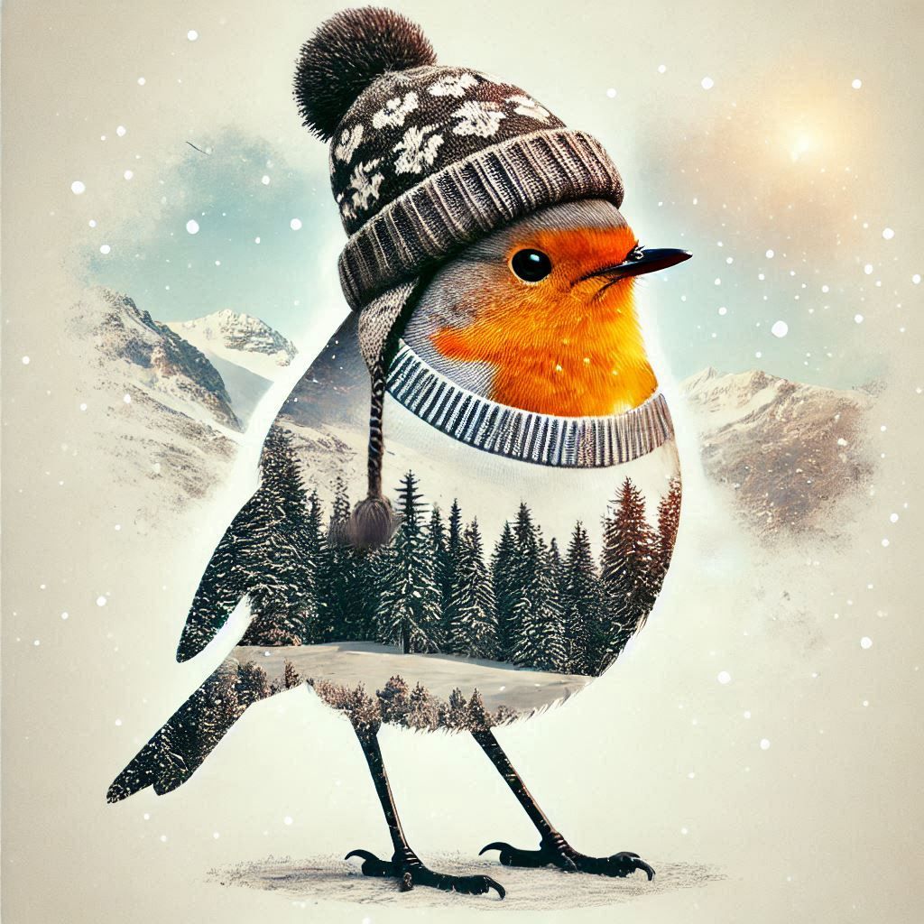 double exposure beautiful fantasy DALL-E 3 portrait landscap...