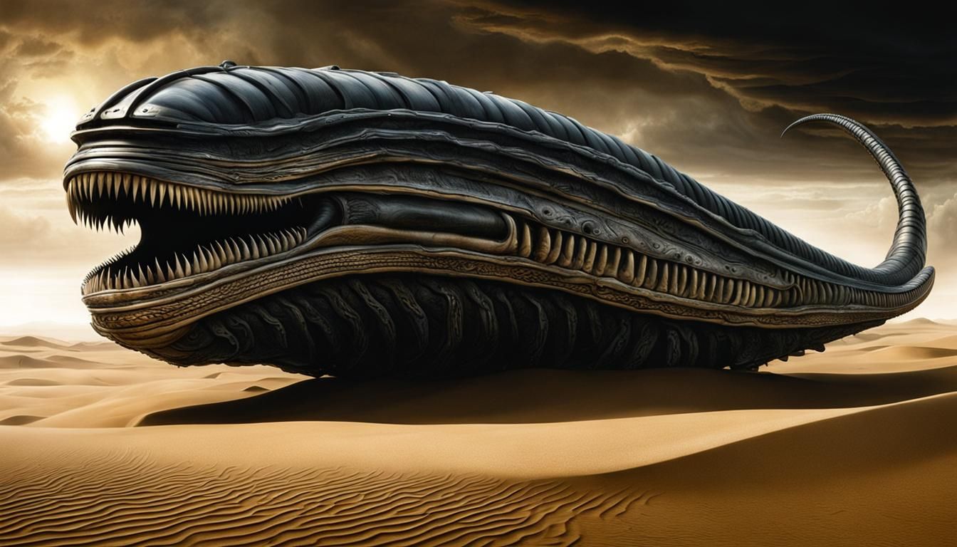 Sandworm from Giger's Arrakis