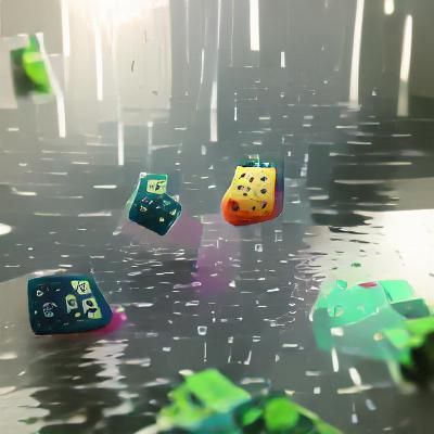 raining dice