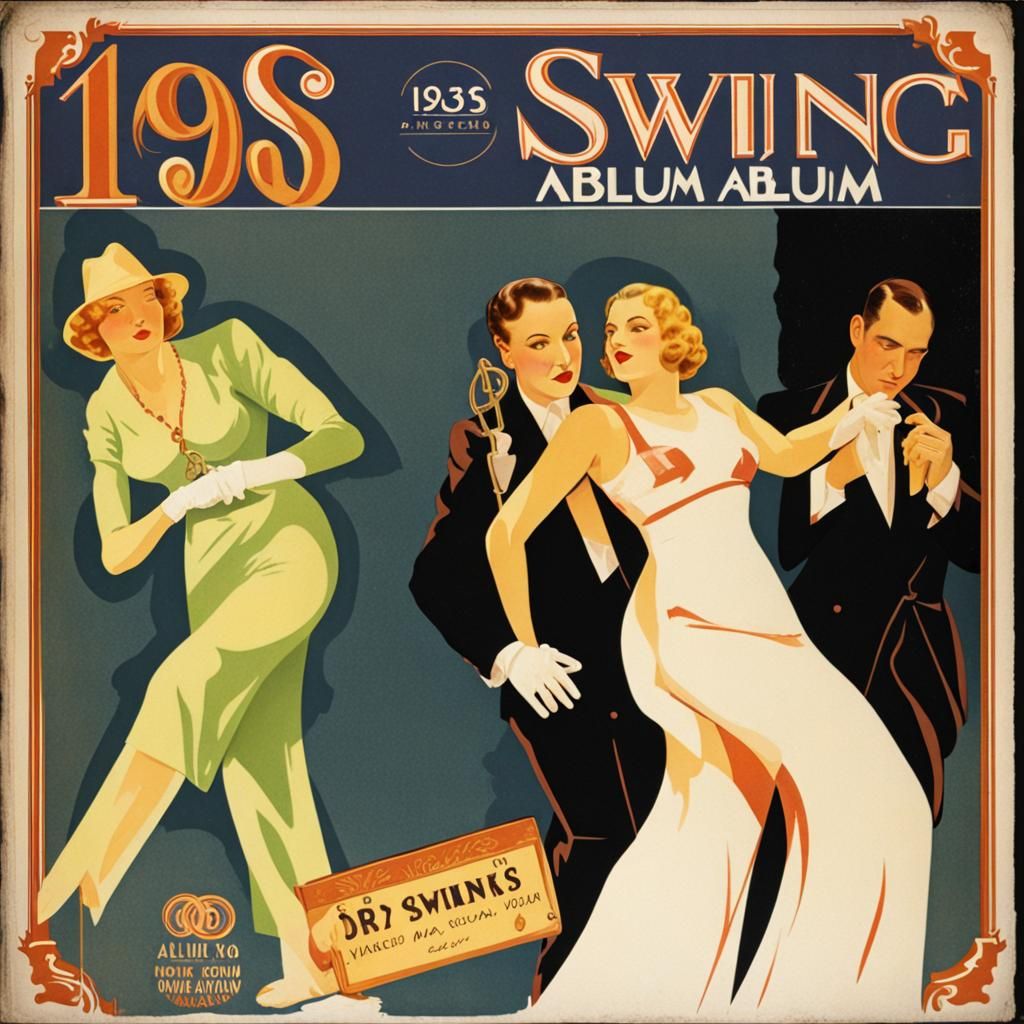 1930s swing album cover
